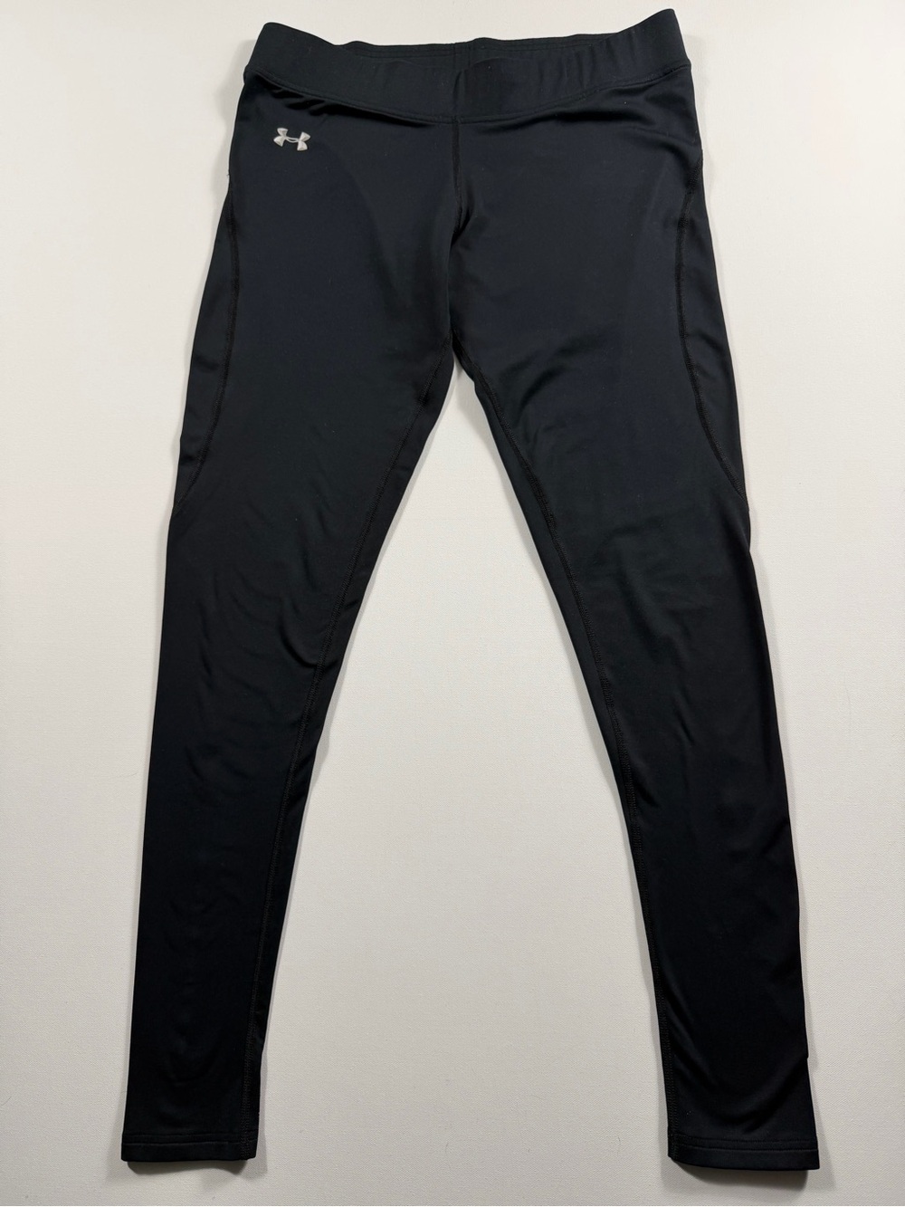 Under Armour ColdGear Fitted Leggings L Black Thermal Winter Running Base Layer